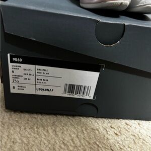 New Balance 9060 Lifestyle Sneakers in Blue and White